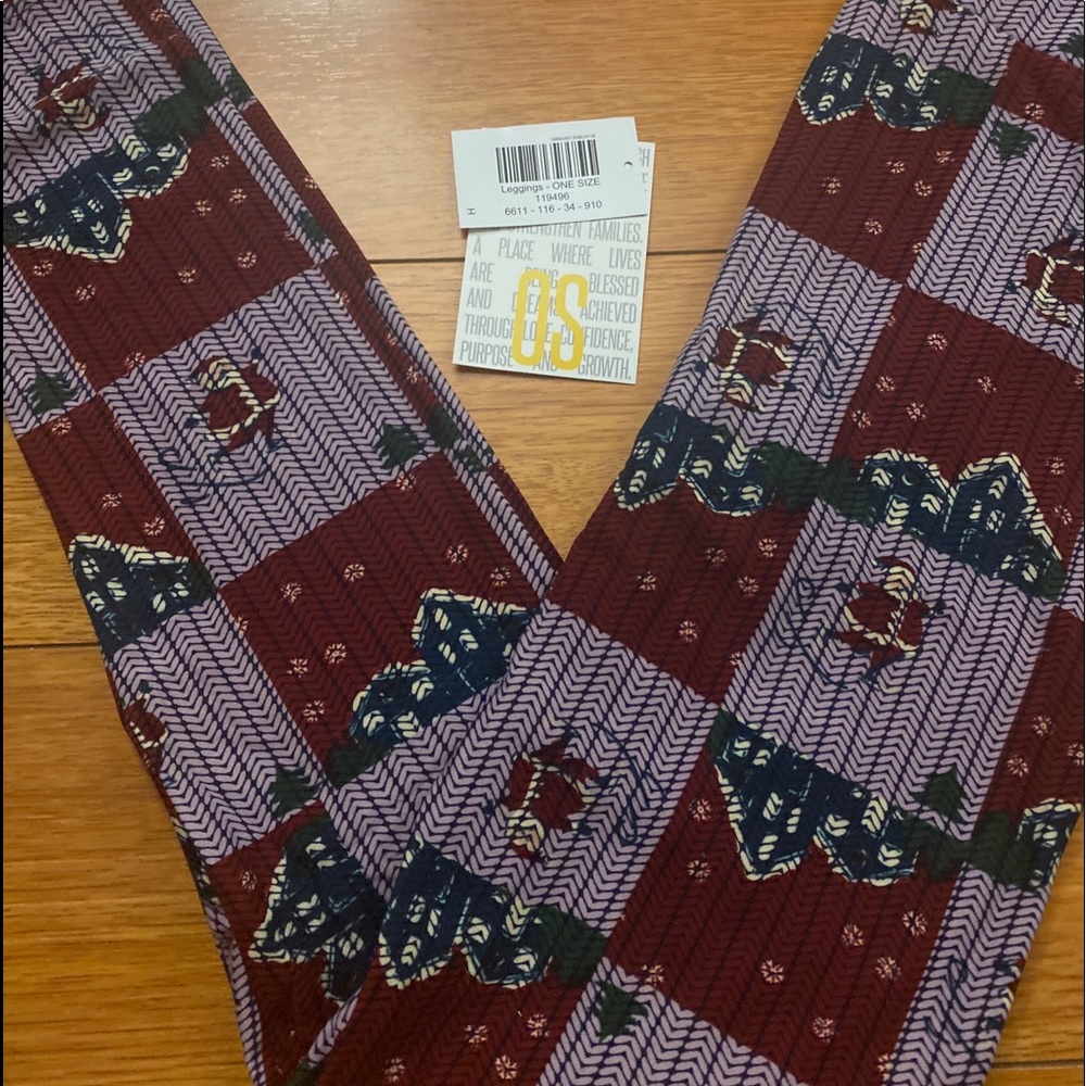 BNWT LuLaRoe vintage holiday leggings OS